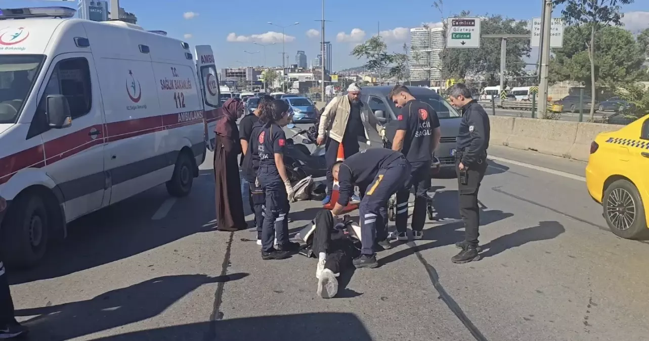 kadikoy d 100 karayolunda motosiklet kazasi bir yarali 82kquPWx
