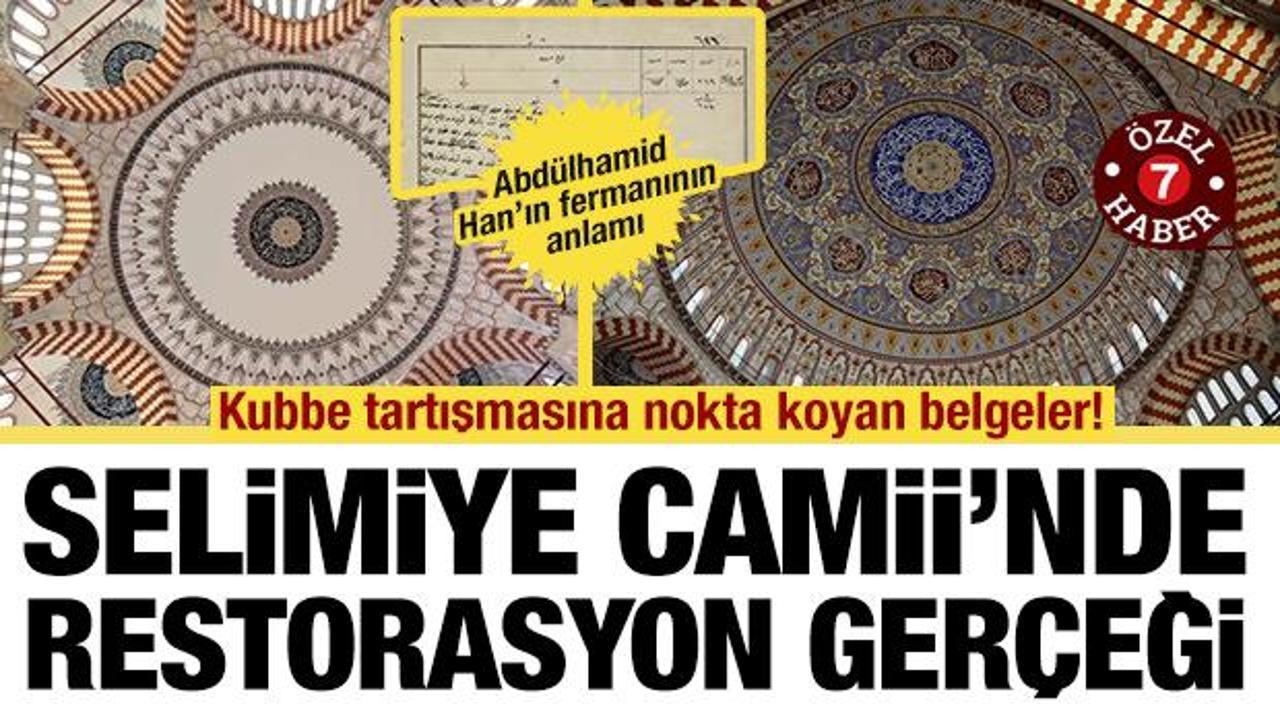 selimiye camiinde restorasyon gercegi kubbe tartismasina son nokta o fotograf sahte Qn2SaucG