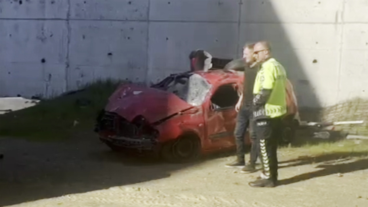 Kontrolden Çıkan Araç Bahçeye Uçtu: 1 Yaralı